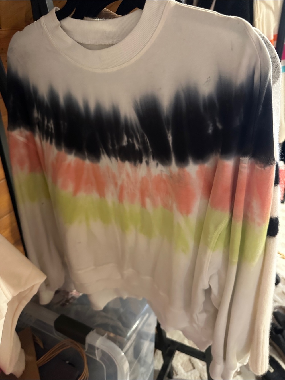 Electric Rose Crewneck tie die